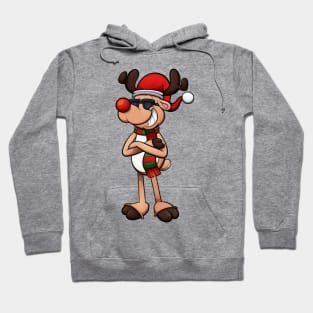 Cool Christmas Reindeer Hoodie